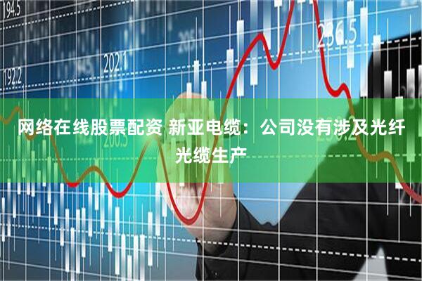 网络在线股票配资 新亚电缆：公司没有涉及光纤光缆生产