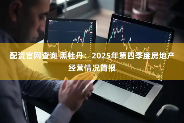 配资官网查询 黑牡丹：2025年第四季度房地产经营情况简报