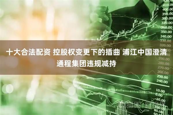 十大合法配资 控股权变更下的插曲 浦江中国澄清通程集团违规减持